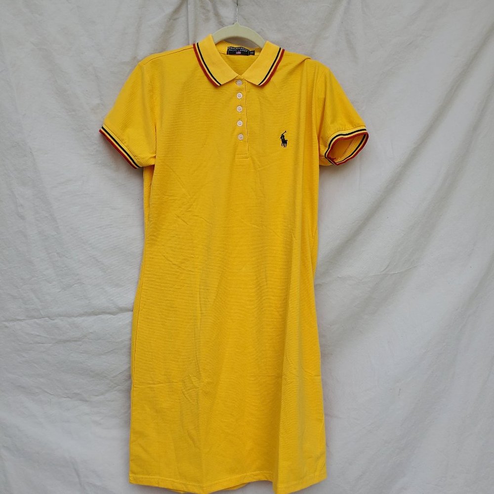 Polo Ralph Lauren Yellow Short Sleeve Dress